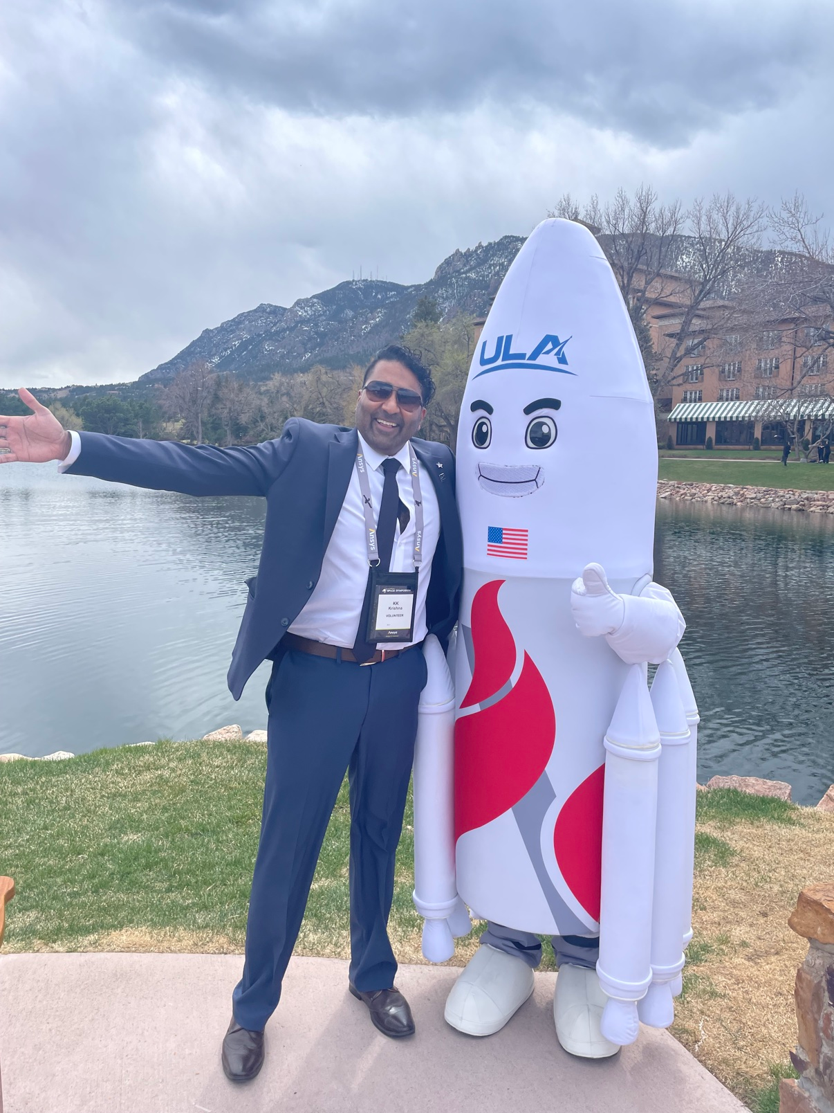 Karthik at the Space Symposium, The Broadmoor, Colorado Springs